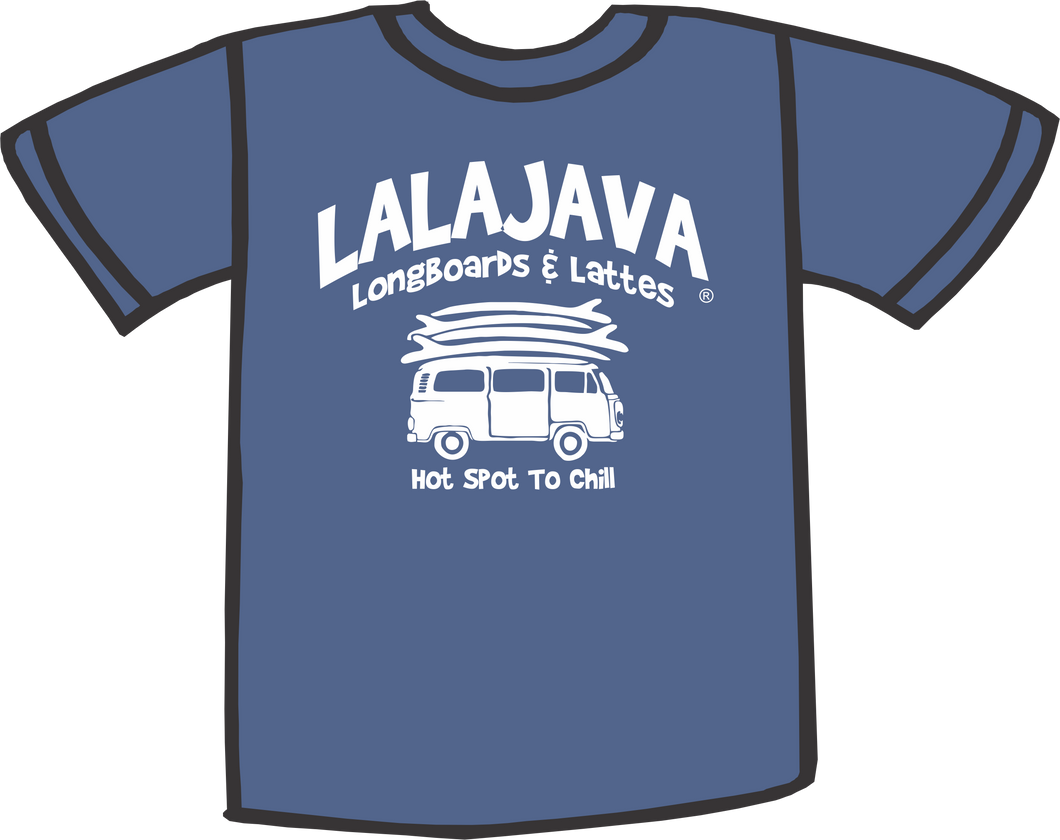 Lalajava T-Shirt Longboards and Lattes
